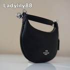 Nwt Coach Cn011 Mini Payton Bag Pebble Leather Silver black  188