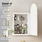 Recessed Medicine Cabinet Arch Mirror Medicine Cabinet Bathroom Mirror W storage