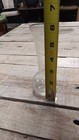 Vintage 6 Inch Clear Blown Glass Flower Vase