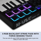 25-key Midi Controller     Backlit Pads  Semi-weighted Keys  Usb bluetooth