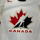 Vintage Nike Team Canada Hockey Jersey Mens Small Olympics Sweater White Stitch