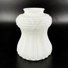 Vintage White Satin Glass Light Lamp Shade Matte Finish 1920s