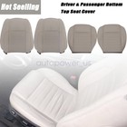Driver   Passenger Perforated Leather Seat Cover Tan For Ford Mustang 2010-2014
