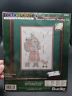 Bucilla Colorpoint Antique Santa Sampler Paint Stitching Nos Christmas Vtg