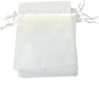 500 Ivory Organza Bags Pouch Engagement Wedding Birthday Party Favour Candy Bags