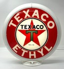 Texaco Ethyl 13 5  Gas Pump Globe - Ships Fully Assembled  Ready For Your Pump  