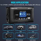 20a 12v 24v Lithium Battery Charger Automatic Maintainer  Trickle Charger Black