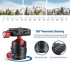 360 Panoramic Ball Head 3 8  To 1 4  Quick Release Plate Tripod Monopod Camera