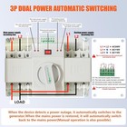 100a 3p Automatic manual Generator Transfer Switch For Home     120 240v 24 000w 