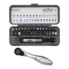 Wiha Tools 74984 Standard Bit Gobox Set With Mini Ratchet  32 Pc 