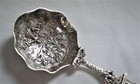 Antique Germany Hanau 800 Silver Caddy Spoon Tea Strainer Johann S  Kurz   Co 
