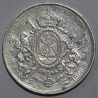 Mexico 1866 1 Peso Empire Of Maximilian Silver World Coin
