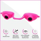 Evo Flexible Tanning Bed Goggles Uv Eye Protection Glasses Pink  Fda Compliant
