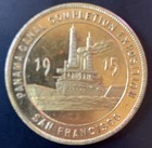 1915 San Francisco Panama-pacific Exposition Souvenir Medal     Canal Completion