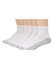 Hanes Men s Cushion Ankle Socks  Size 6-12  6-pack  Black White