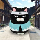 Black Cat Plush Shinsengumi Kuromame Amuse Japan D5 9in
