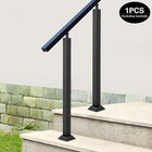 Adjustable Railing Spindle Black Wrought Iron Stair Baluster Post For In outdoor