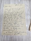1931 Handwritten Letter Depression Era Teacher Michigan Tacoma Wa