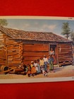 Vintage Postcard Of Black Family In Front Of Their Home Called  seven Up 