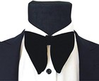 Black Velvet Bow Tie Men Pre-tied Satin Formal Tuxedo Oversized Big Bowtie