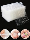 Glossy Purple   Pink Short Square Press On Nails - 24pcs Set Free Shipping Ca 