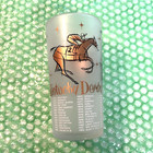 1957 Frosted Kentucky Derby Glass With Gold  Black   White Design