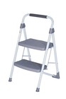 Step Ladder 2 Step Folding step Ladder With Handgrip step Stool For Adults Gray