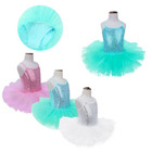 Girls Sequined Tutu Ballet Dress Kid Dance Leotard Gymnastics Costume Dancewear