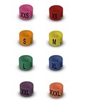 100 Pcs Colored Hanger Sizer Garment Markers Xxs-xxxl Plastic Size Marker Tags