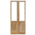 Salvaged Pair Of 44  French Double Doors  Early 1900 s  Ned2120
