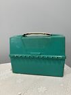 Vintage Thermos Green Plastic Dome Workers Lunch Box Rare Smaller Size Free Ship