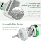 Pet Hair Dryer 2-in-1 W brush-adjustable Temp speed For Dogs cats Grooming