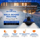 Snow Joe 15a Electric Walk Behind Snow Blower With Dual Led Lights  Snj-sj627e