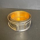 Vintage Wwii Collapsible Metal Travel Cup 3 1 2  Tall 2 3 8  Diameter