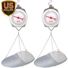 2 Sets 110 Lbs Large Display Hanging Scale With Scale Scoop Kitchen Dial Weig   