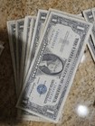 1957 Circulated 1 Dollar Silver Certificate Bills 1 Star Note In Each Lot Of 10