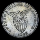 1905-s One Peso Philippines Silver  ----  Nice Coin ----  pp354