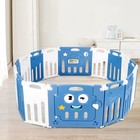Costway 16-panel Foldable Baby Playpen Activity Centre W  Lock Door   Rubber Mat