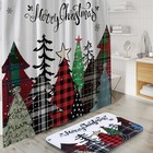 Bathroom Set - Christmas Bathroom Sets With Shower Curtain And Rugs  Xmas Bat   