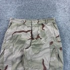 Vintage Military Pants Mens Large Short Desert Storm Tri Camo Combat Bdu Ripstop
