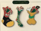 Disney Parks 2020 Set Of 6 Holiday Stocking Pins Mickey  Minnie   Friends Noc