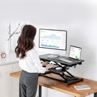 Height Adjustable Desk Monitor Home Office Standing Workstation Portable Table