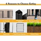 32 Inch Tall Garden Fence 8 Panels With Wide Door