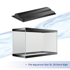 Aqueon Led Deluxe Fish Tank Aquarium Full Hood With Led Light  Black  20 Inch