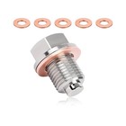 Magnetic Oil Drain Plug  Aluminum Alloy Engine Oil Pan Plug With 5 M14  1 5