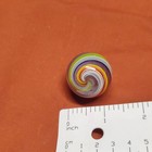 Art Glass Decorative Ball Sphere  Multicolor Swirl Abstract Glossy 1 2 In