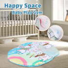 Baby Gym Play Mat  Sensory   Motor Skills Development Learning Cards  Washable