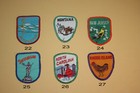Vintage State Travel Souvenir Embroidered Sew-on Patches  sold Separately  