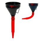 Pit Posse Automotive Funnel Oil Change Large Wide Mouth Flex Flexible Spout 2 