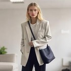 Genuine Leather Crossbody Bags For Women  Trendy Leather Purses Shoulder Black